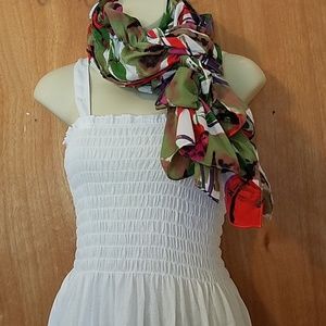 All white summer dress